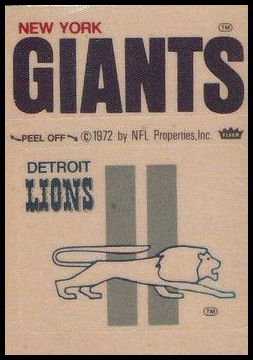 Detroit Lions Logo New York Giants Name